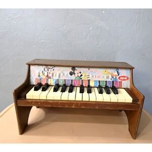 Vintage Disney Jaymar Children's Piano 25 Keys Goofy Mickey Donald HTF VGUC